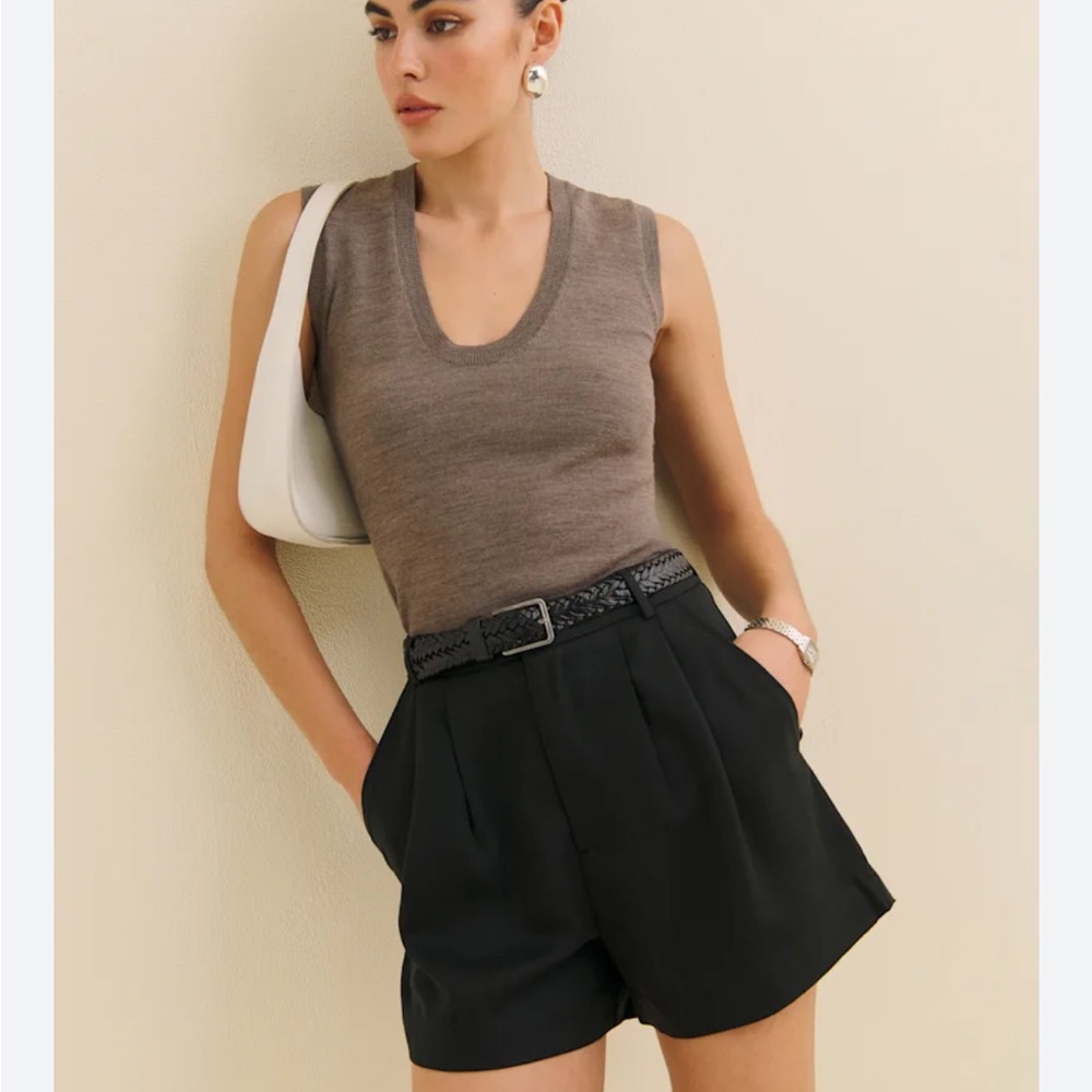 Reformation Black High Waist Shorts (new with tags)